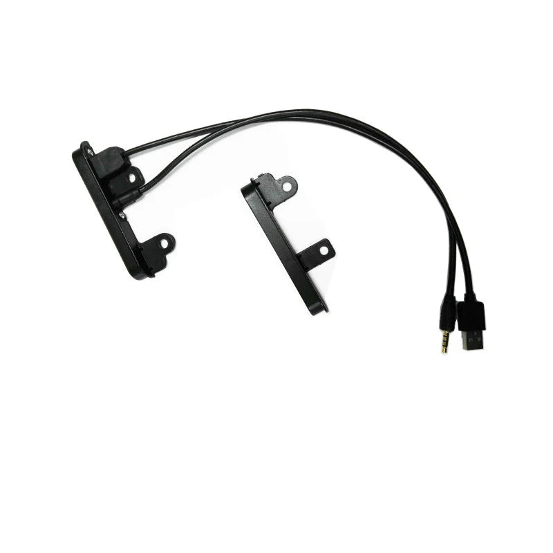 CAC FASUBARUTRIMAUX7 Double DIN Side Trims with USB & AUX for Toyota and Subaru Models