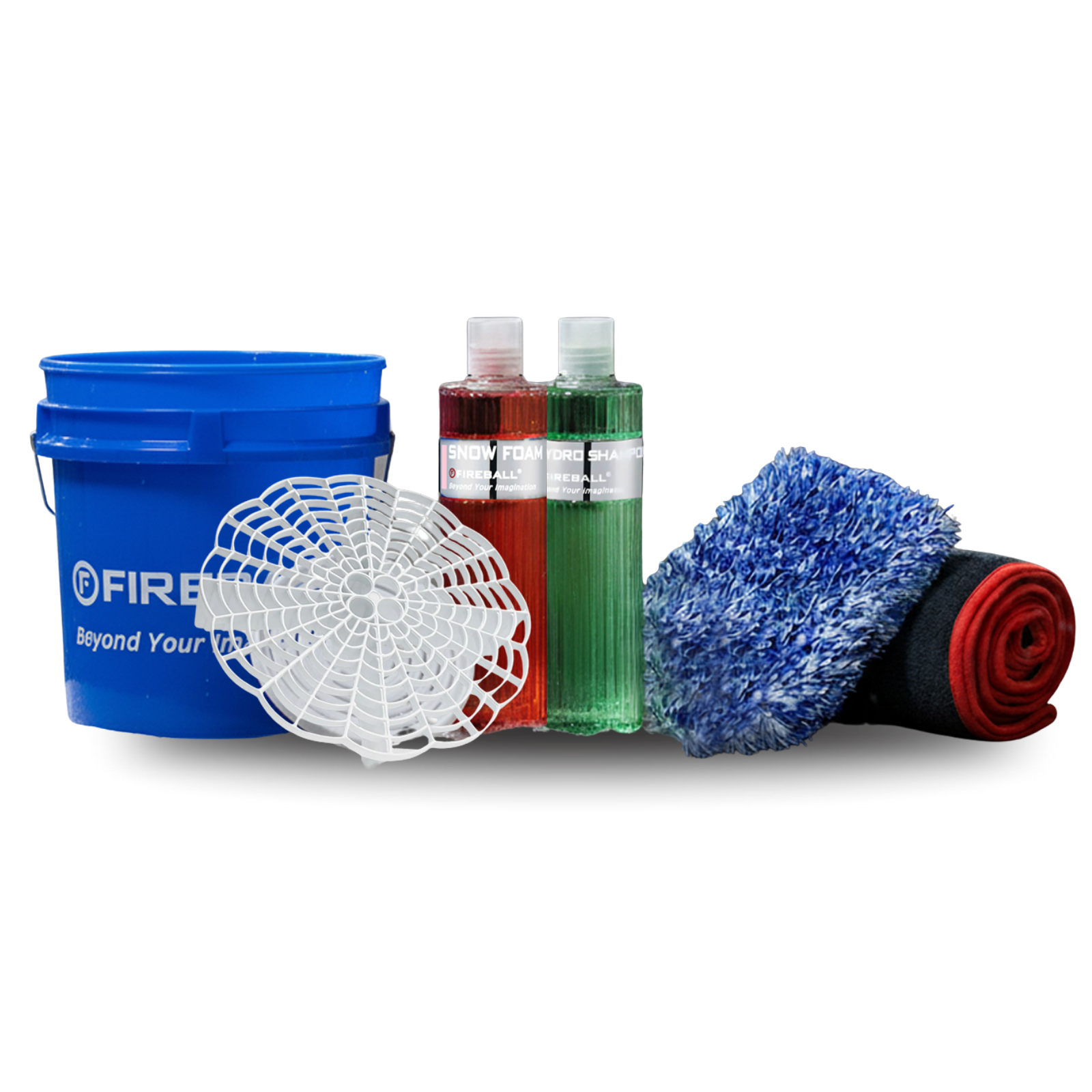 Fireball FB-BK-PD-BL  Basic Kit - Wash Pad (Clear-Blue Bucket)