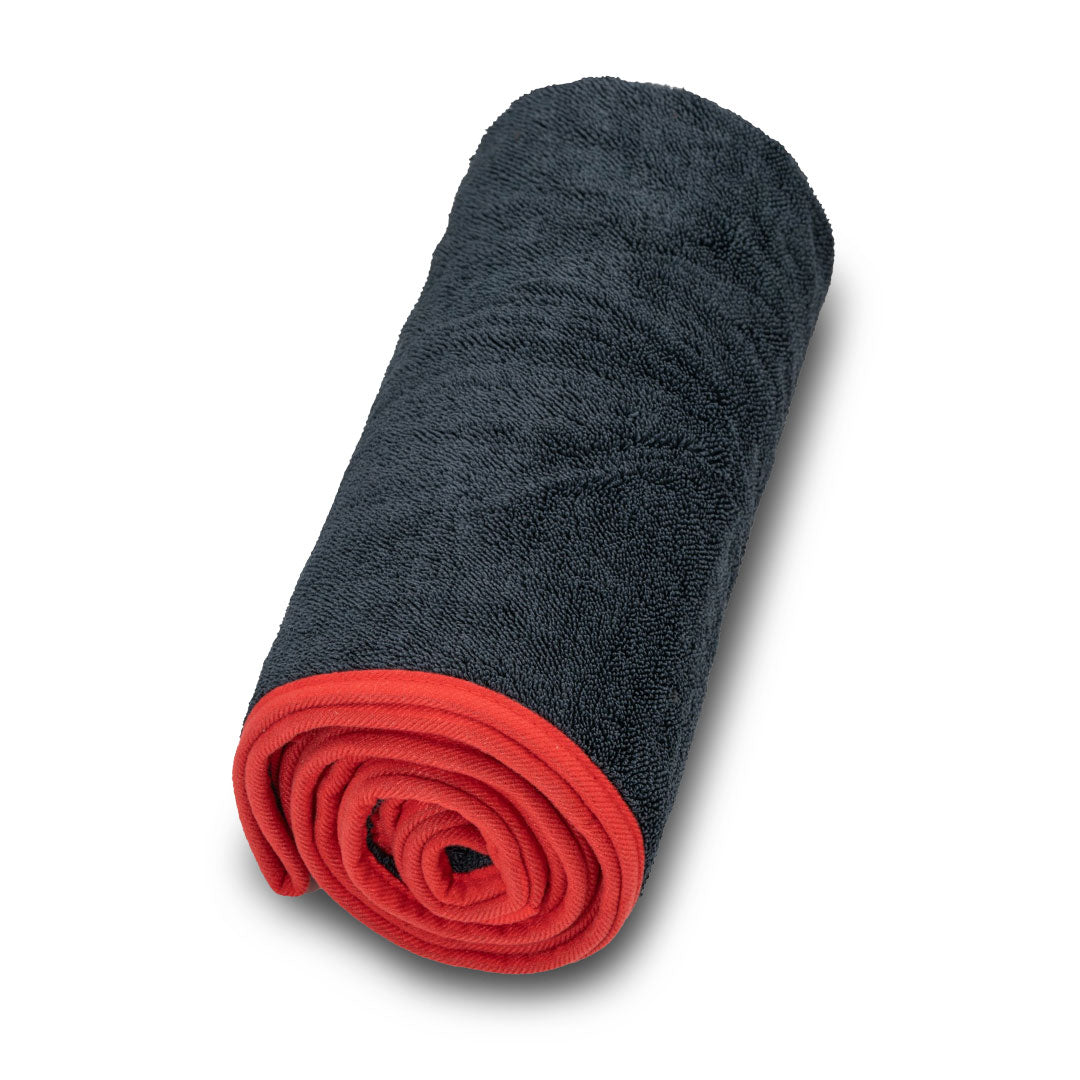 Fireball Twist Drying Towel black 70x90cm - premium microfiber towel with Korean twist technology