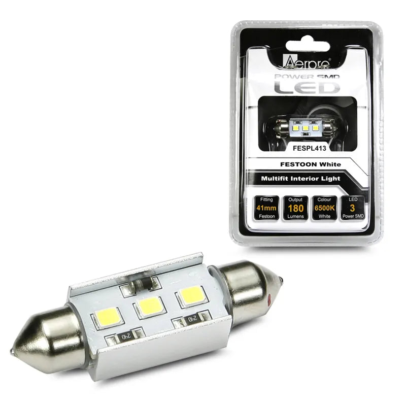Aerpro FESPL413 3x Power SMD 41mm Festoon - White