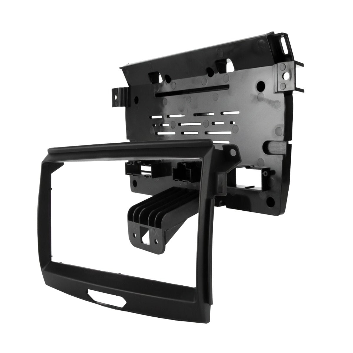 DNA FM-K5011C-9 Black car stereo dashboard mount on a white background