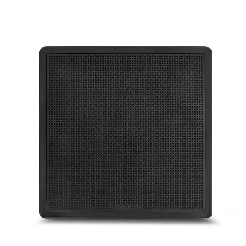 Fusion FM-S10SB 10" 400W Black Square Grille Flush Mount Marine Subwoofer