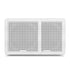 Fusion FM-F65SW 6.5" 120W White Square Grille Flush Mount Marine Speakers