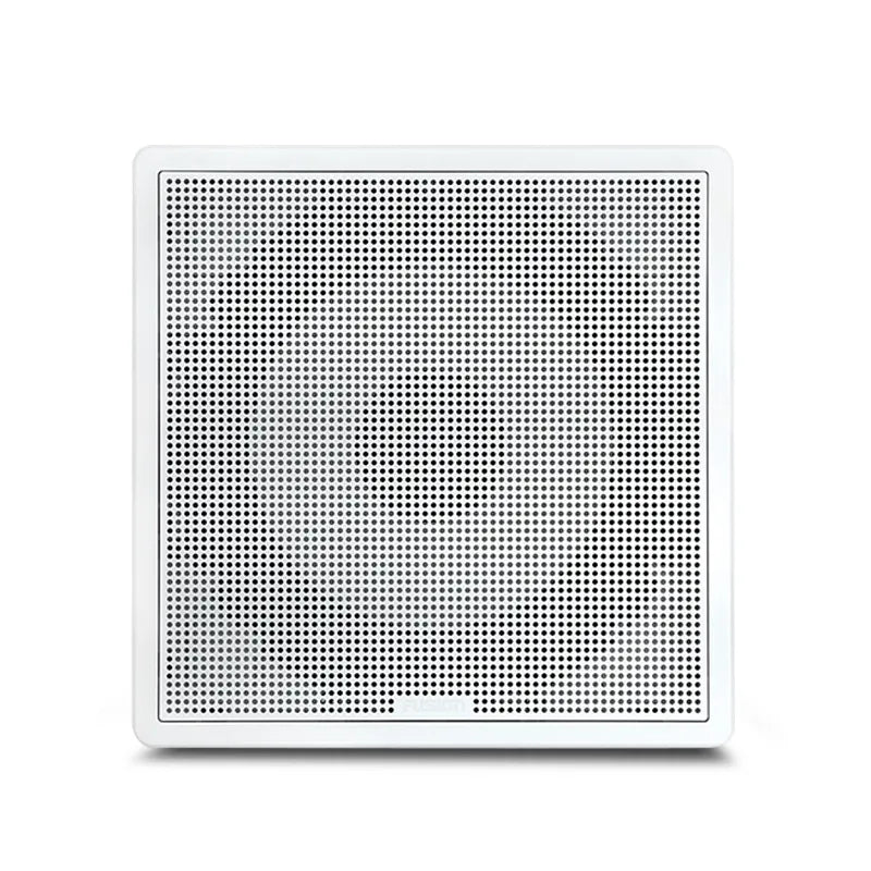 Fusion FM-S10SW 10" 400W White Square Grille Flush Mount Marine Subwoofer