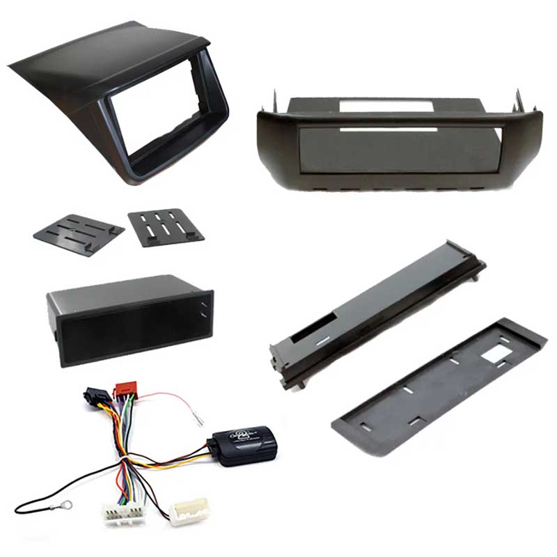 Aerpro FP8013K Single/Double DIN Black Install Kit Suit Mitsubishi Triton 2012 - 2014
