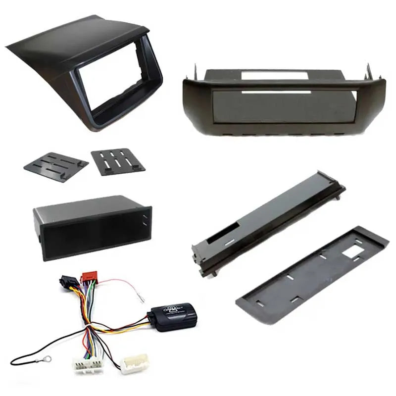 Aerpro FP8013K Single/Double DIN Black Install Kit Suit Mitsubishi Triton 2012 - 2014