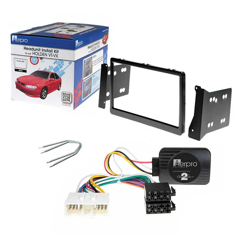 Aerpro FP8018K Double DIN Black Install Kit Suit Holden Commodore VT, VX & VU