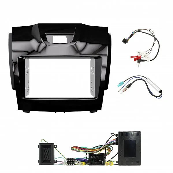 Aerpro FP8063PC Double DIN Piano Black Install Kit Suit Holden Colorado/Colorado 7