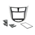 Aerpro FP8074 Black/Silver Double DIN Facia Kit Suit Hyundai Accent 2011-ON