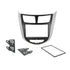 Aerpro FP8074 Black/Silver Double DIN Facia Kit Suit Hyundai Accent 2011-ON
