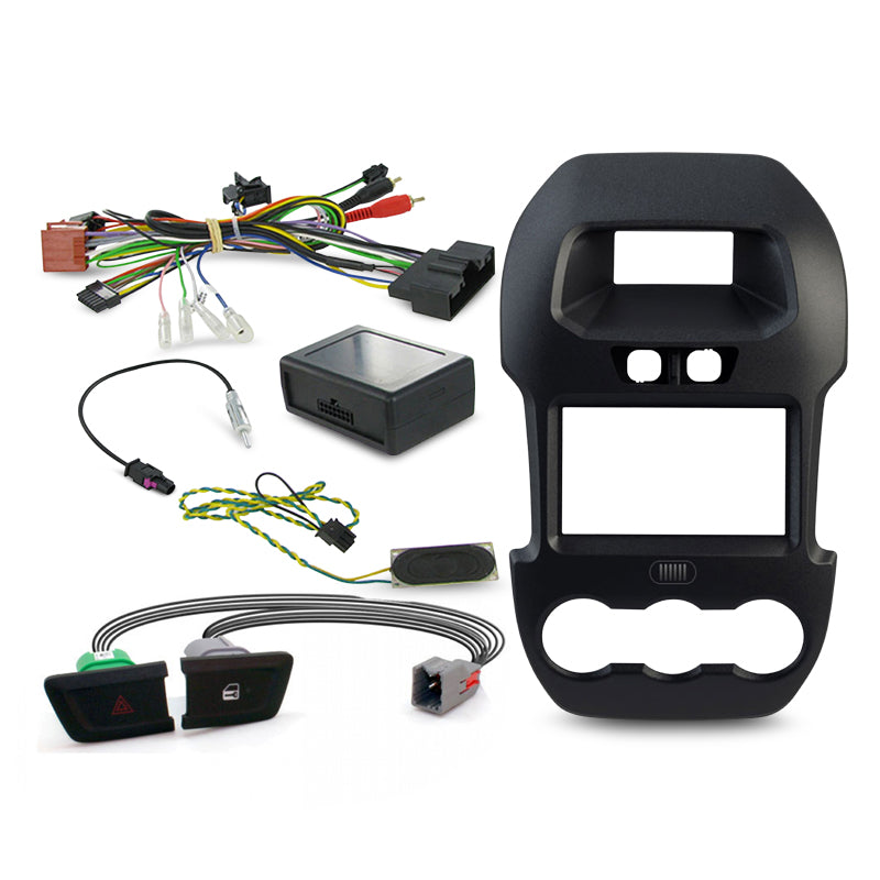 Aerpro FP8083KC Double DIN Black Install Kit Suit Ford Ranger PX 2012-2015