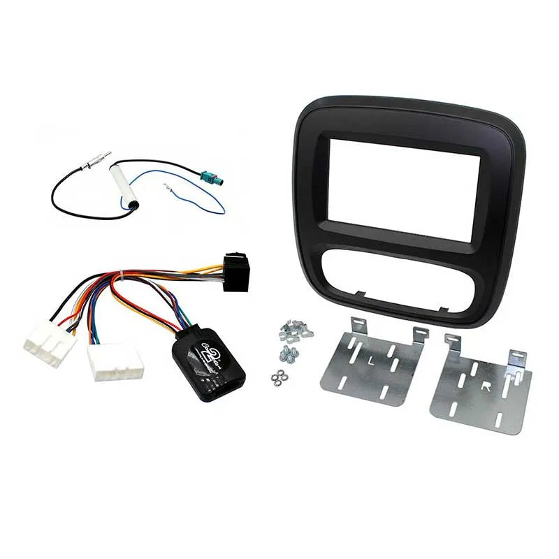 Aerpro FP8132K Double DIN Black Install Kit Suit Renault Trafic X82 2014 - ON