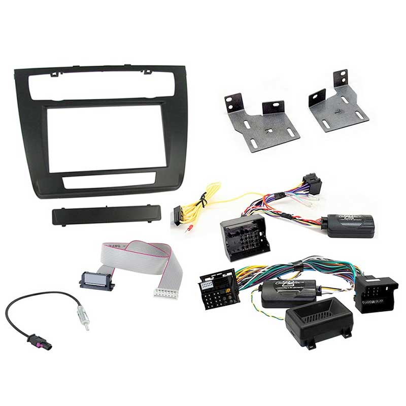 Aerpro FP8228K Double DIN Black Install Kit Suit BMW 1 Series 2004 - 2011 (With Auto Climate Control)