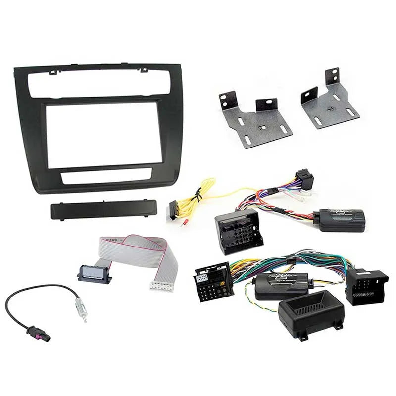 Aerpro FP8228K Double DIN Black Install Kit Suit BMW 1 Series 2004 - 2011 (With Auto Climate Control)