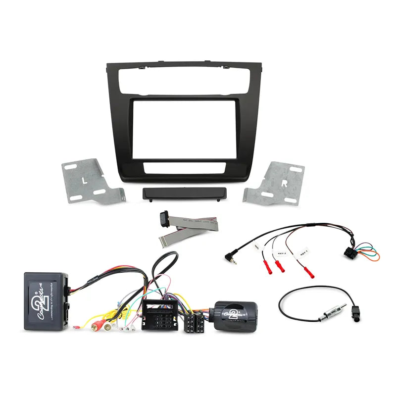 Aerpro FP8228KF Double DIN Black Install Kit Suit BMW 1 Series (With Auto Climate Control & MOST25 Amplified System)