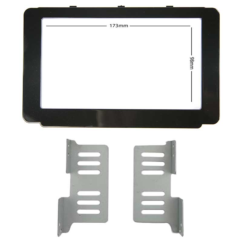 Aerpro FP8241 Double DIN Metallic Gloss Black Facia Kit Suit Toyota Hilux 2015 - 2020