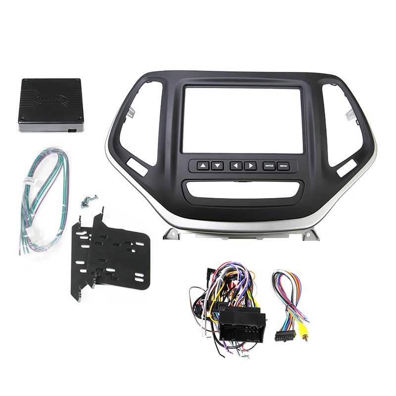 Aerpro FP8254 Double DIN Black/Silver Install Kit Suit Jeep Cherokee 2015 - KL