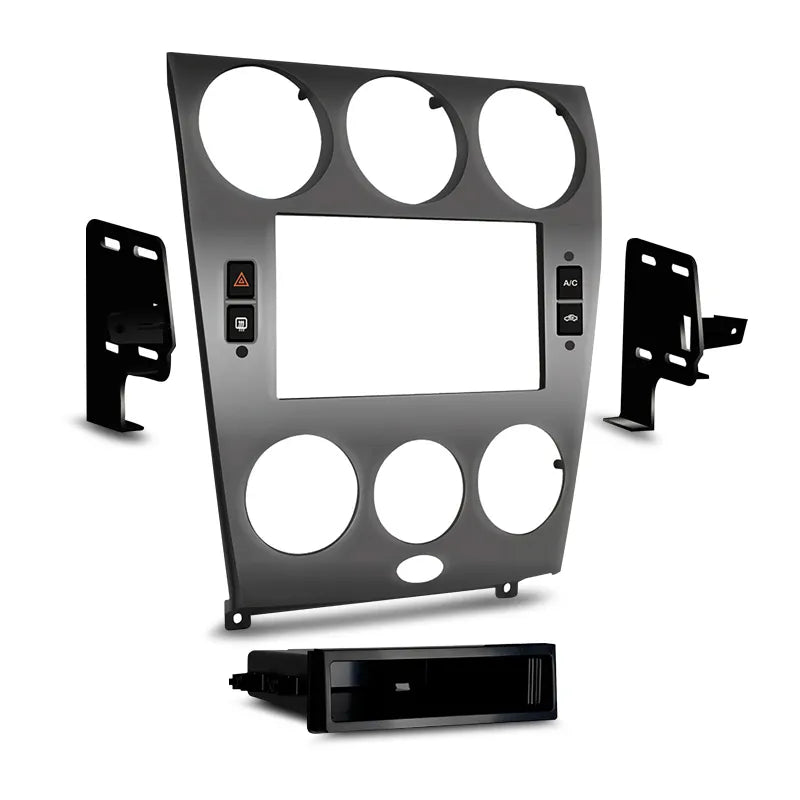 Aerpro FP8284 Single/Double DIN Silver Facia Kit Suit Mazda 6 Atenza 2002 - 2008