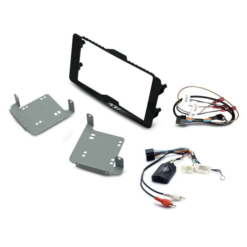 Aerpro FP8349K Double DIN Install Kit Black Suit Mitsubishi Triton MQ/MR - Gloss Black