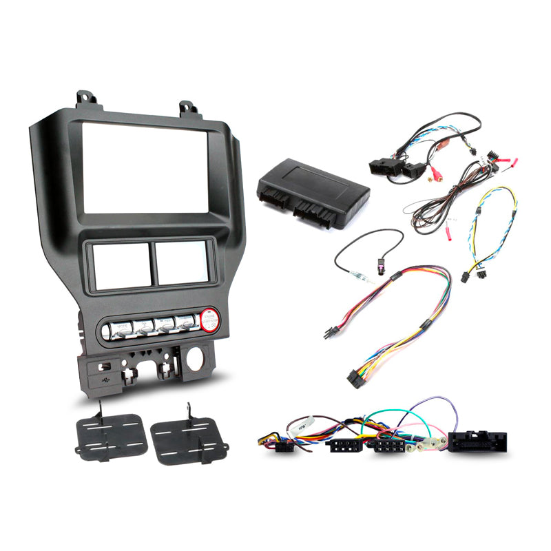 Aerpro FP8419K Double DIN Gunmetal Grey Install Kit Suit Ford Mustang 2015 - ON