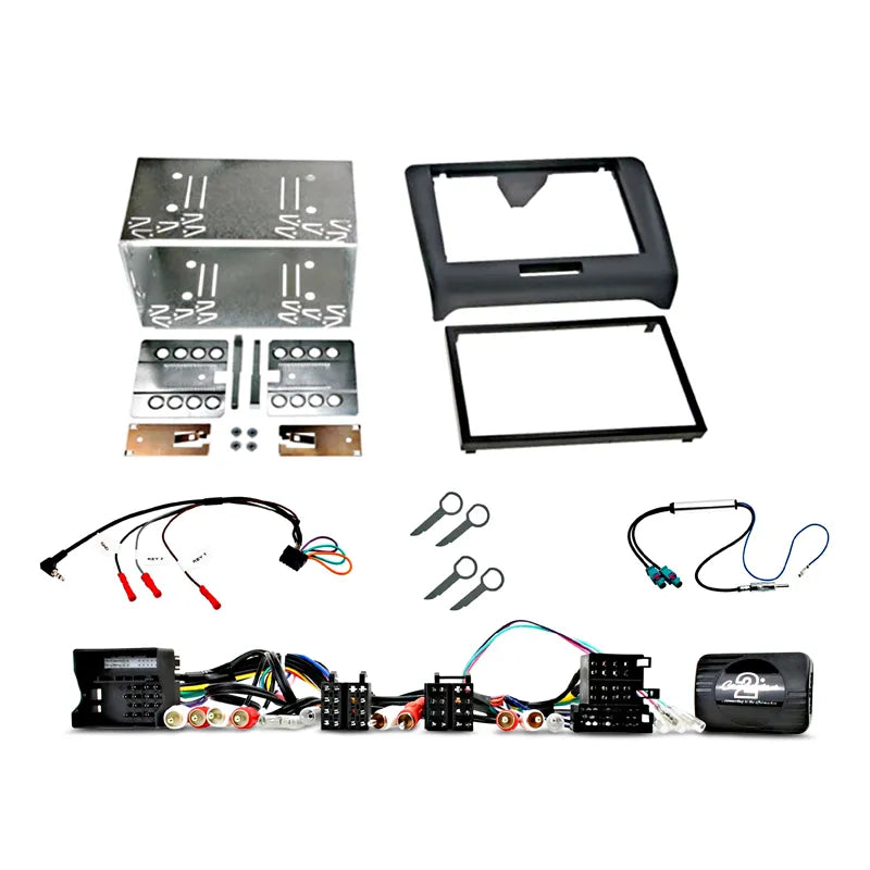 Aerpro FP8457K Double DIN Black Install Kit Suit Audi TT 8J 2007 - 2014
