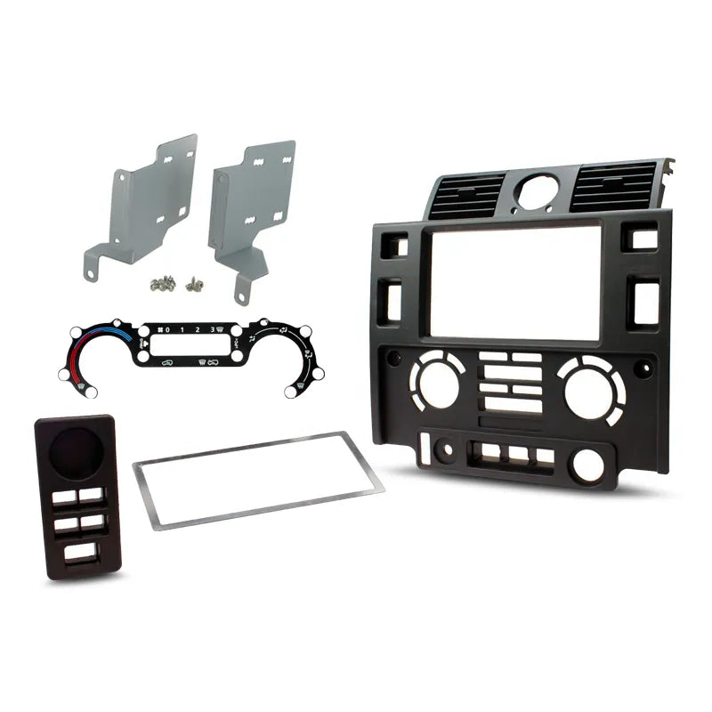 Aerpro FP8468 Double DIN Matte Black Facia Kit Suit Landrover Defender 2007 - 2015