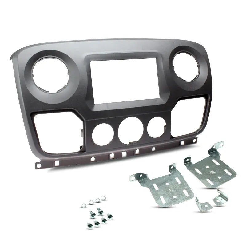 Aerpro FP8477 Double DIN Matte Black Facia Kit Suit Renault Master X62 2011 - 2017