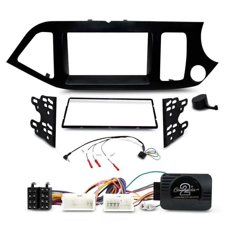 Aerpro FP8552K Double DIN Black Install Kit to Suit Kia - Picanto
