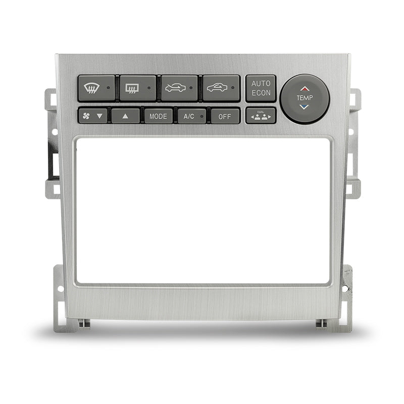 Aerpro FP8568 Double DIN Brushed Aluminium Facia Kit Suit Nissan Skyline V35 2005 - 2006