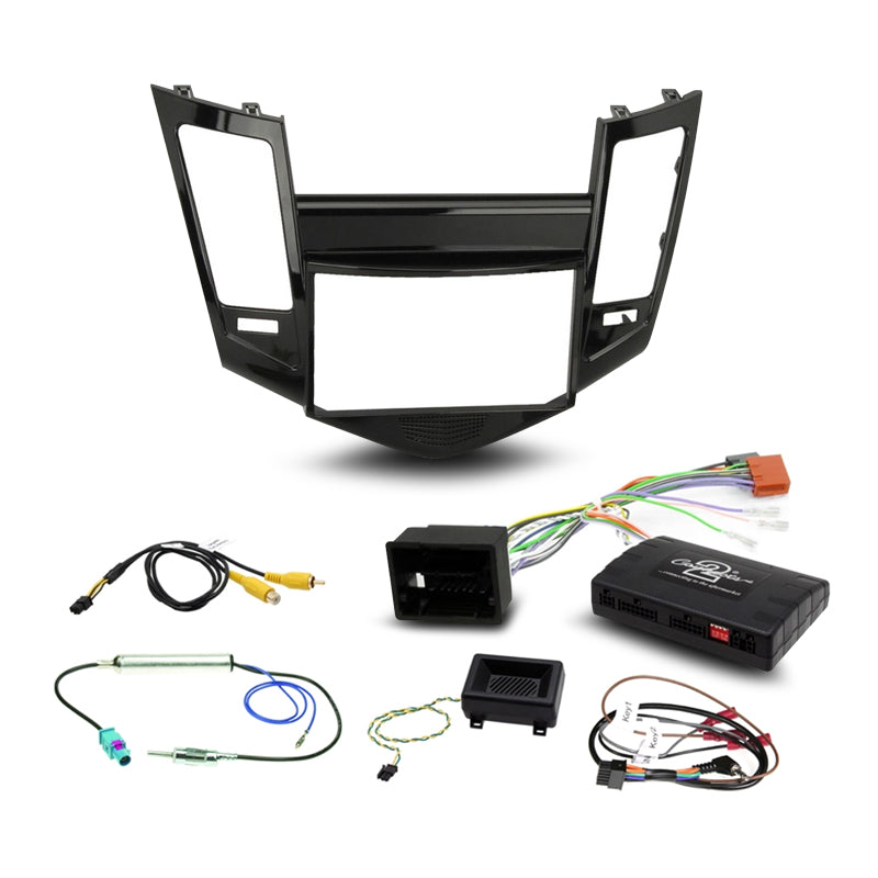 Aerpro FP9021KC Single/Double DIN Install Kit Suit Holden Cruze JG/JH - Gloss Black