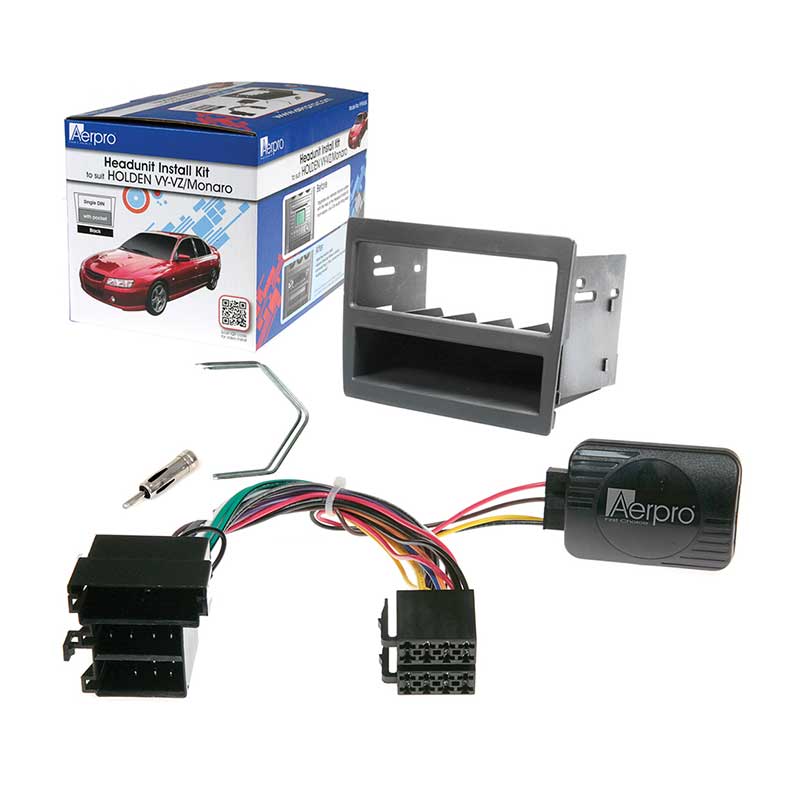 Aerpro FP9046GK Single DIN Grey Install Kit Suit Holden Commodore VY/VZ & Statesman WK/WL