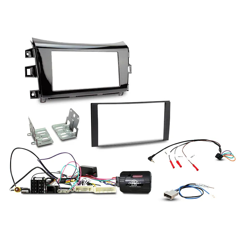 Aerpro FP9109BK Double DIN Install Kit Suit Nissan Navara NP300 ST/STX - Gloss Black