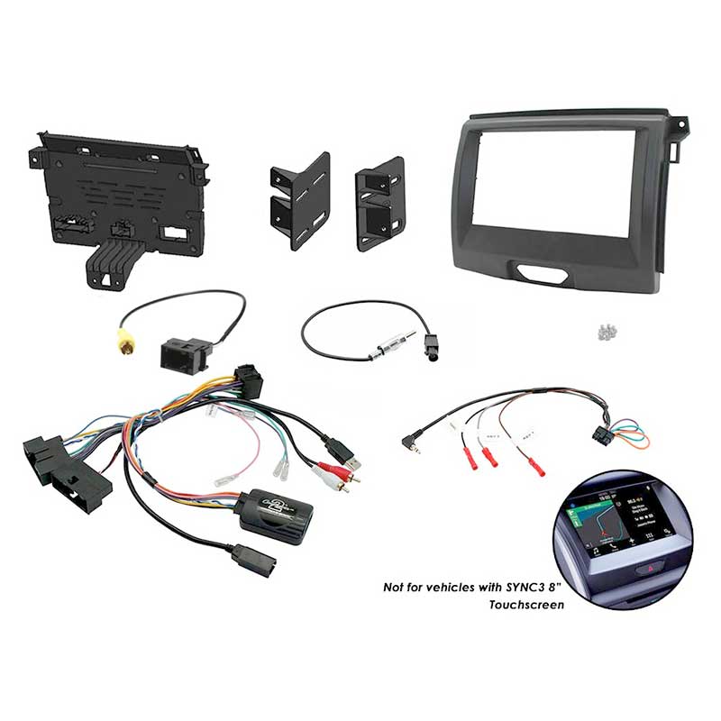 Aerpro FP9129K Double DIN Black Install Kit Suit Ford Ranger UA & Everest PX MKII