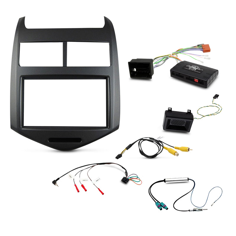 Aerpro FP9137K Double DIN Gunmetal Grey Install Kit Suit Holden Barina 2011 - 2016