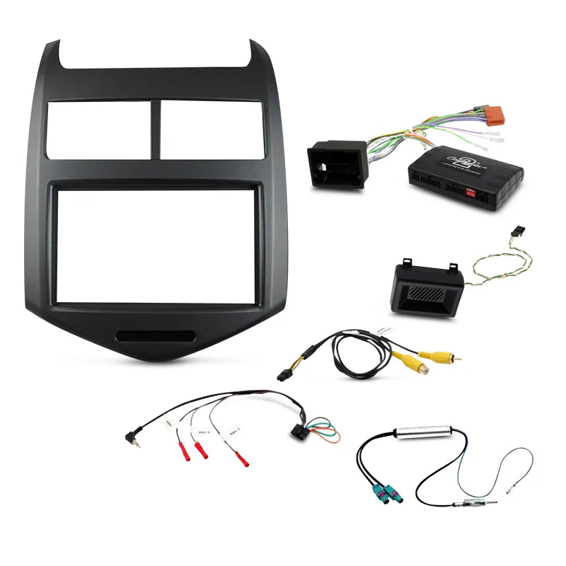 Aerpro FP9137K Double DIN Gunmetal Grey Install Kit Suit Holden Barina 2011 - 2016