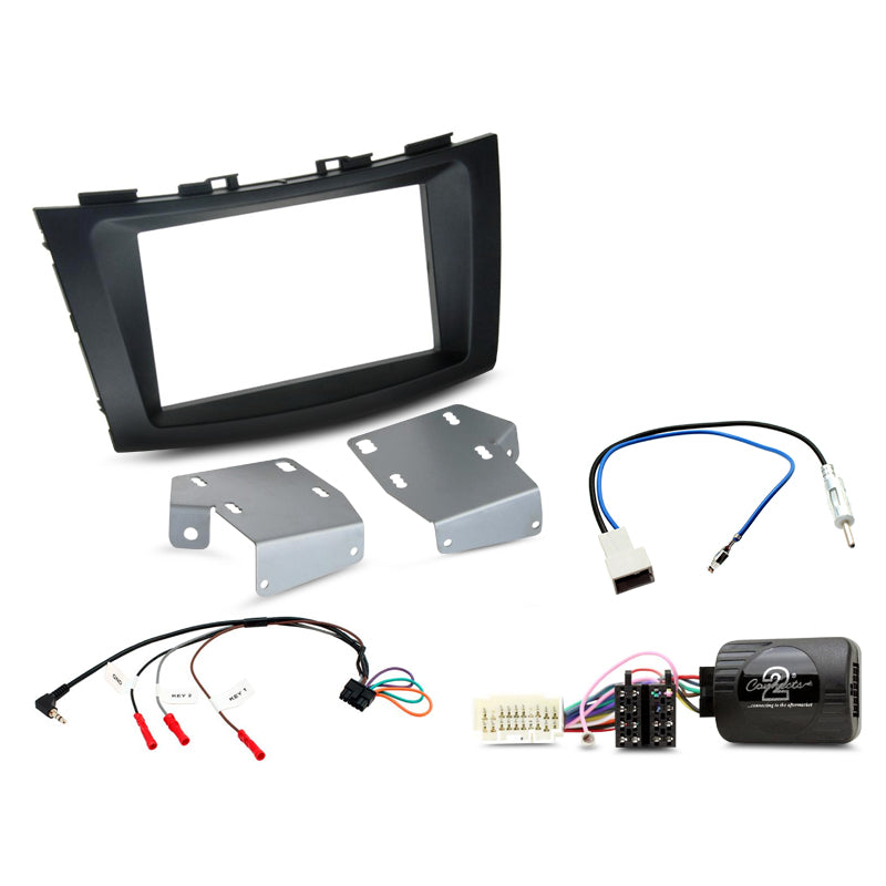 Aerpro FP9217K Double DIN Black Headunit Install Kit Suit Suzuki Swift FZ 2011 - 2017
