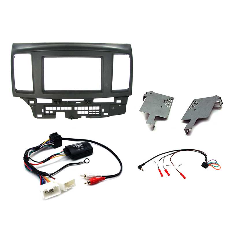 Aerpro FP9237K Double DIN Black Install Kit Suit Mitsubishi Lancer CJ 2007 - 2013