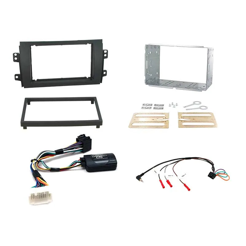 Aerpro FP9254K Double DIN Black Headunit Installation Kit Suit Suzuki SX4 2007 - 2013