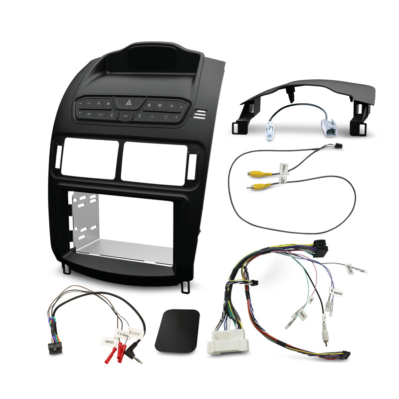 Aerpro FP9650SK Double DIN Satin Black Installation Kit Suit Ford Falcon FG 2008 - 2014