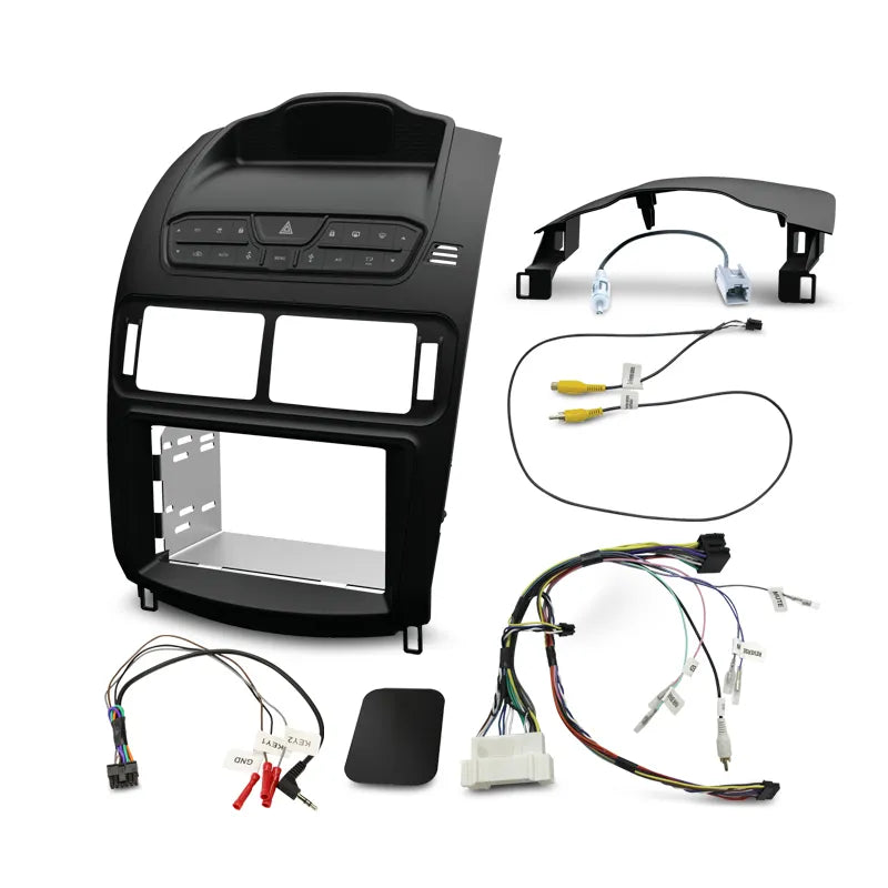 Aerpro FP9650SK Double DIN Satin Black Installation Kit Suit Ford Falcon FG 2008 - 2014