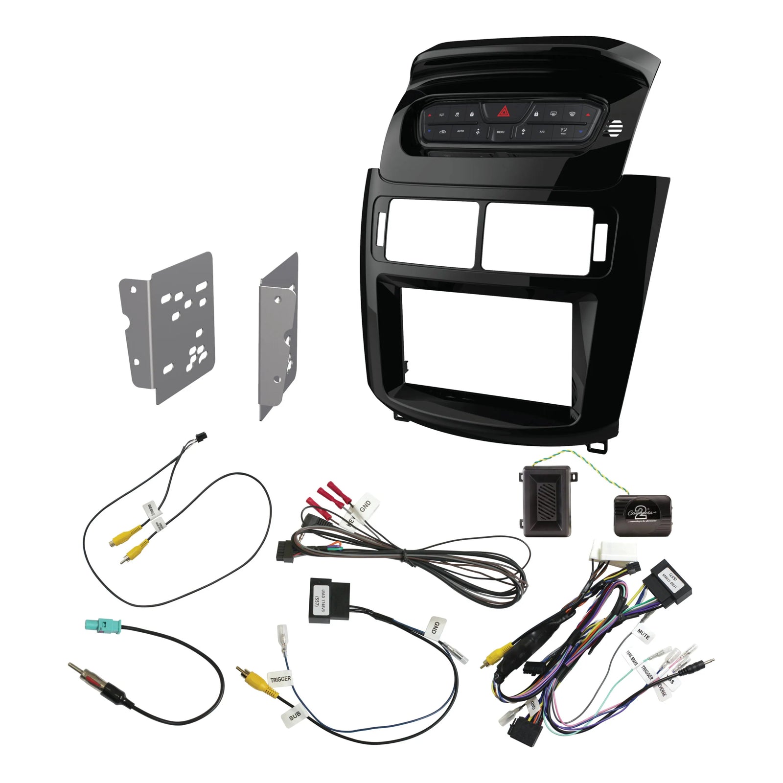 Aerpro FP9670PK Double DIN Piano Black Install Kit Suit Ford Territory SZ MK2 2015 - 2016