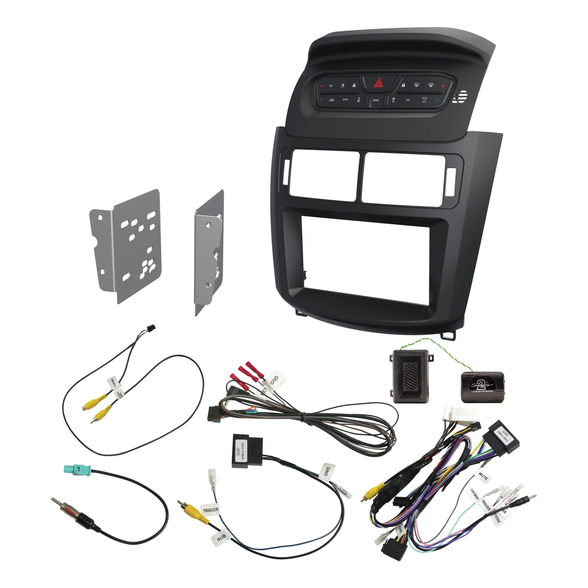Aerpro FP9670SK Double DIN Satin Black Install Kit Suit Ford Territory SZ MK2 2015 - 2016