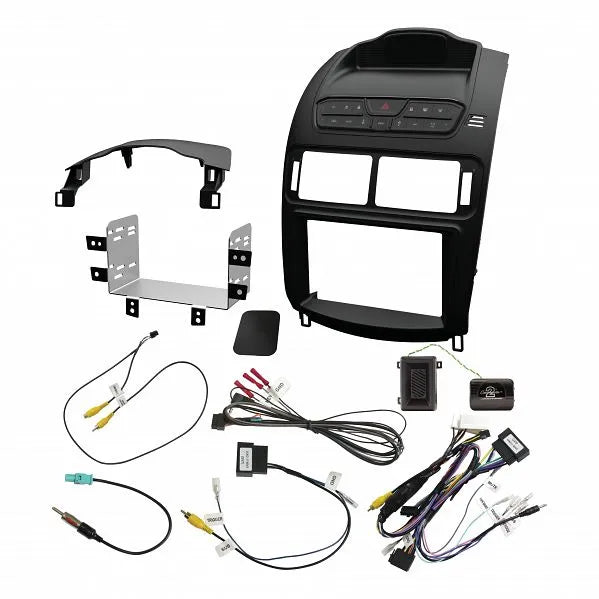 Aerpro FP9680SK Double DIN Satin Black Head Unit Installation Kit Suit Ford Falcon FG-X 2014 - 2016