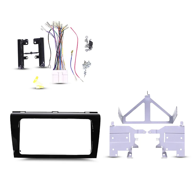 Aerpro FP9805GB Double DIN Kanatechs Professional Gloss Black Install Kit Suit Mazda 3 2005 - 2009