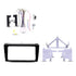 Aerpro FP9805GB Double DIN Kanatechs Professional Gloss Black Install Kit Suit Mazda 3 2005 - 2009