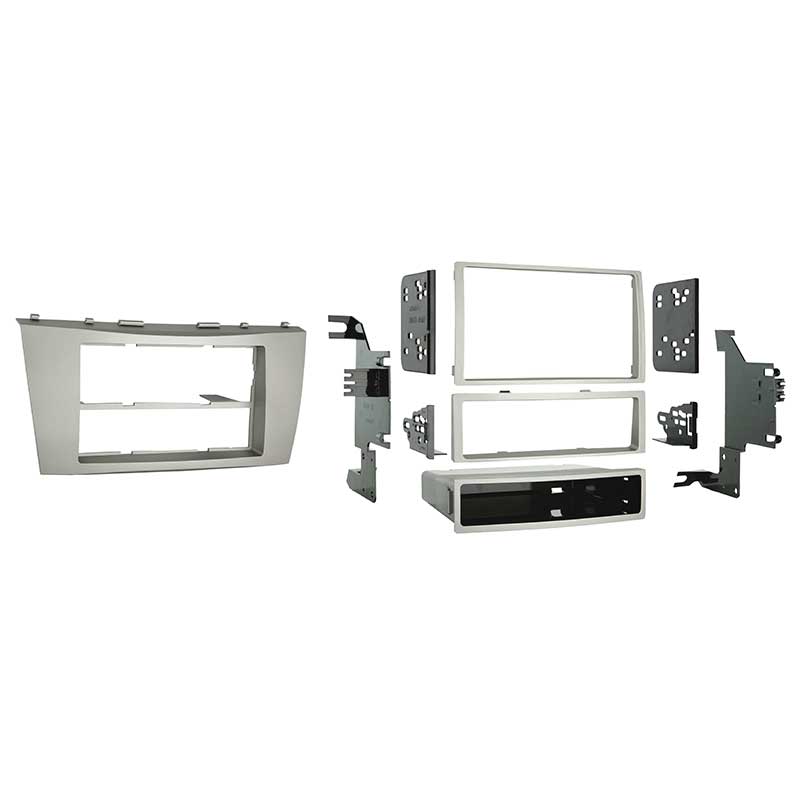 Aerpro FP998218 Single/Double DIN Painted Silver Facia Kit Suit Toyota Camry/Aurion 2006 - 2011