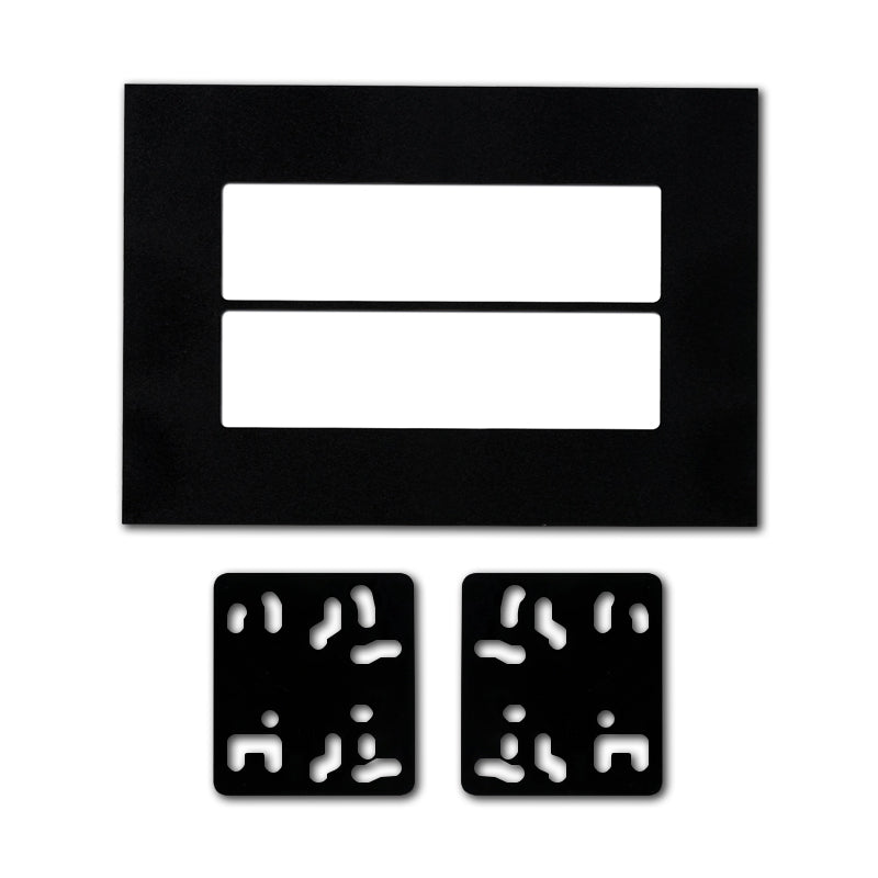 Aerpro FP999999 Universal Double DIN ISO Mounting Plate Kit - Black
