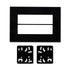 Aerpro FP999999 Universal Double DIN ISO Mounting Plate Kit - Black