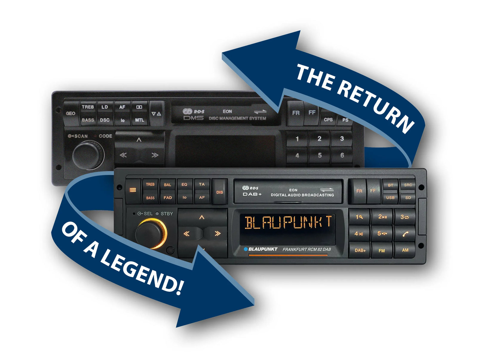 BLAUPUNKT Frankfurt RCM 82 DAB Single DIN Head Unit With FM/AM/DAB/DAB+ Tuner