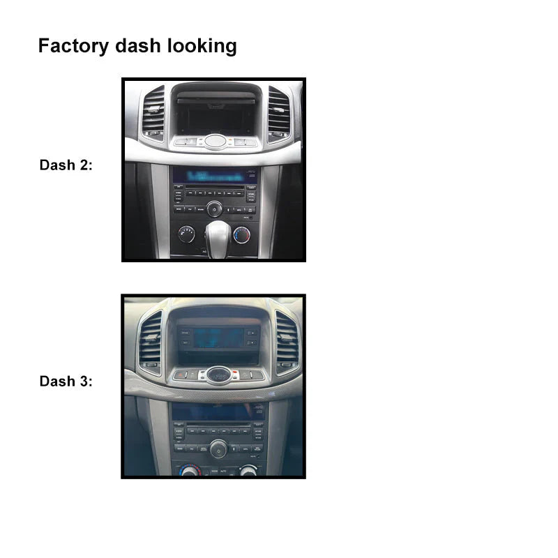 CAC FXGM6K 9 Inch Fascia Kit Compatible with Holden Captiva 7 2006-2015 Dash 3 4 Top Fit Universal Trapezoid 9